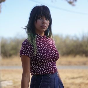 Vintage Mock turtleneck floral